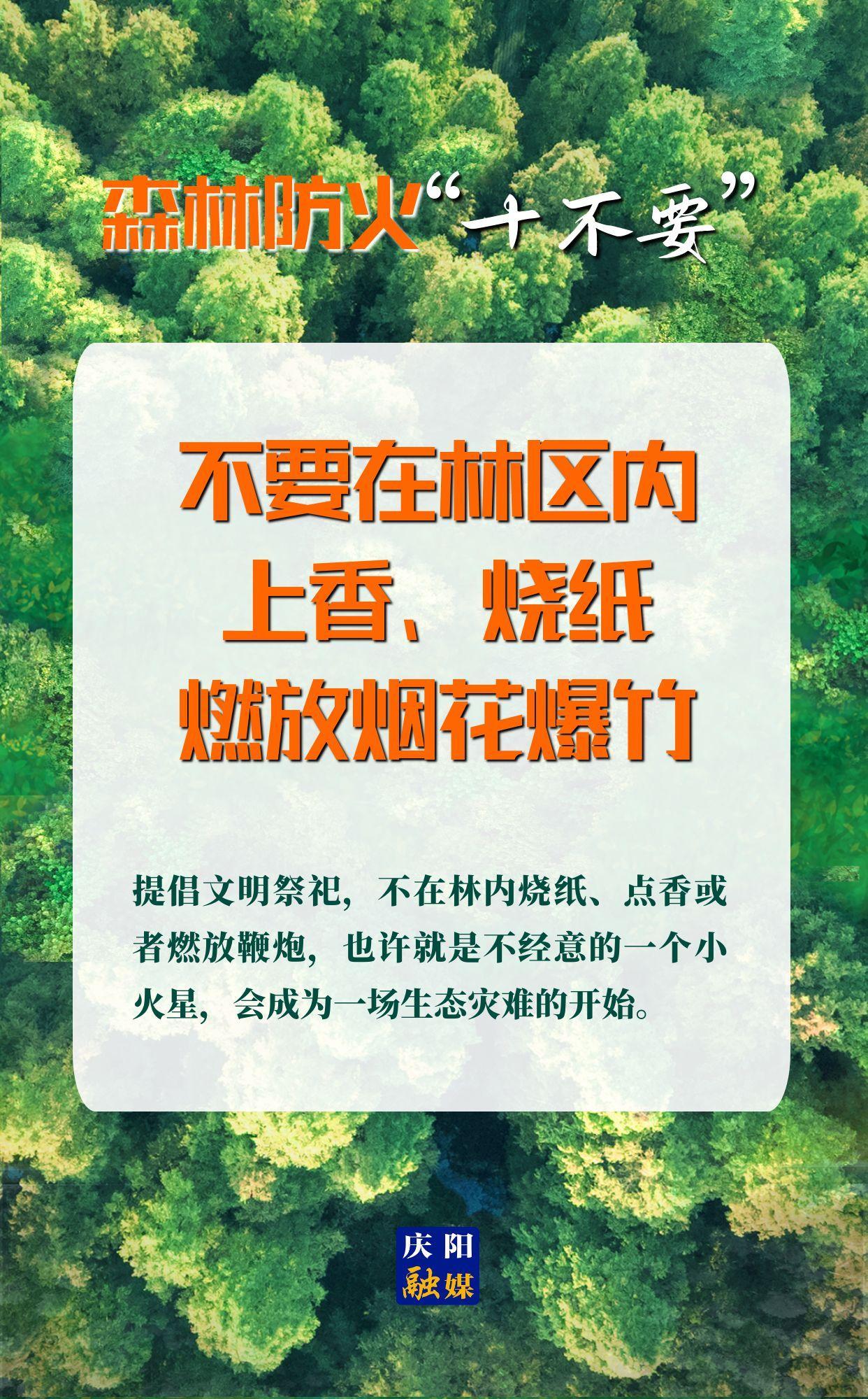 【微海報(bào)】森林防火“十不要”④丨不要在林區(qū)內(nèi)上香、燒紙、燃放煙花爆竹