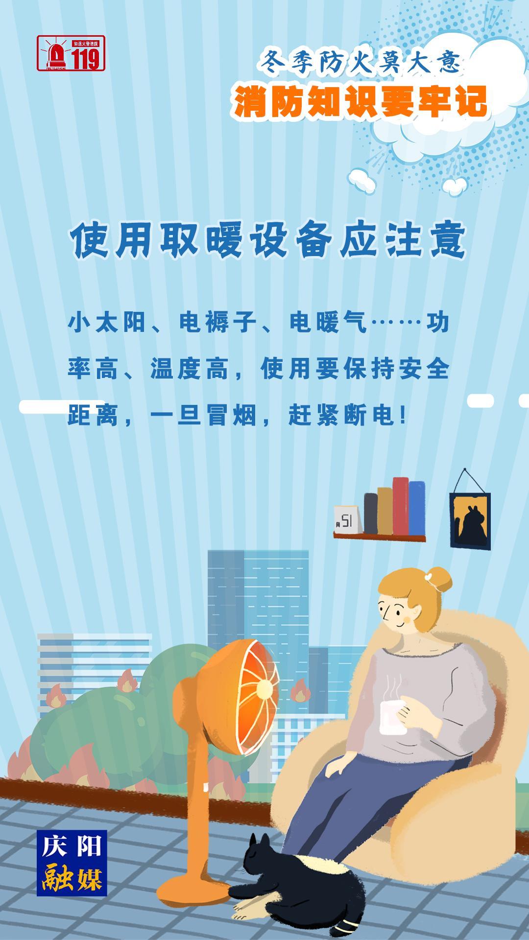 【微海報】冬季防火莫大意，使用取暖設(shè)備應(yīng)注意！