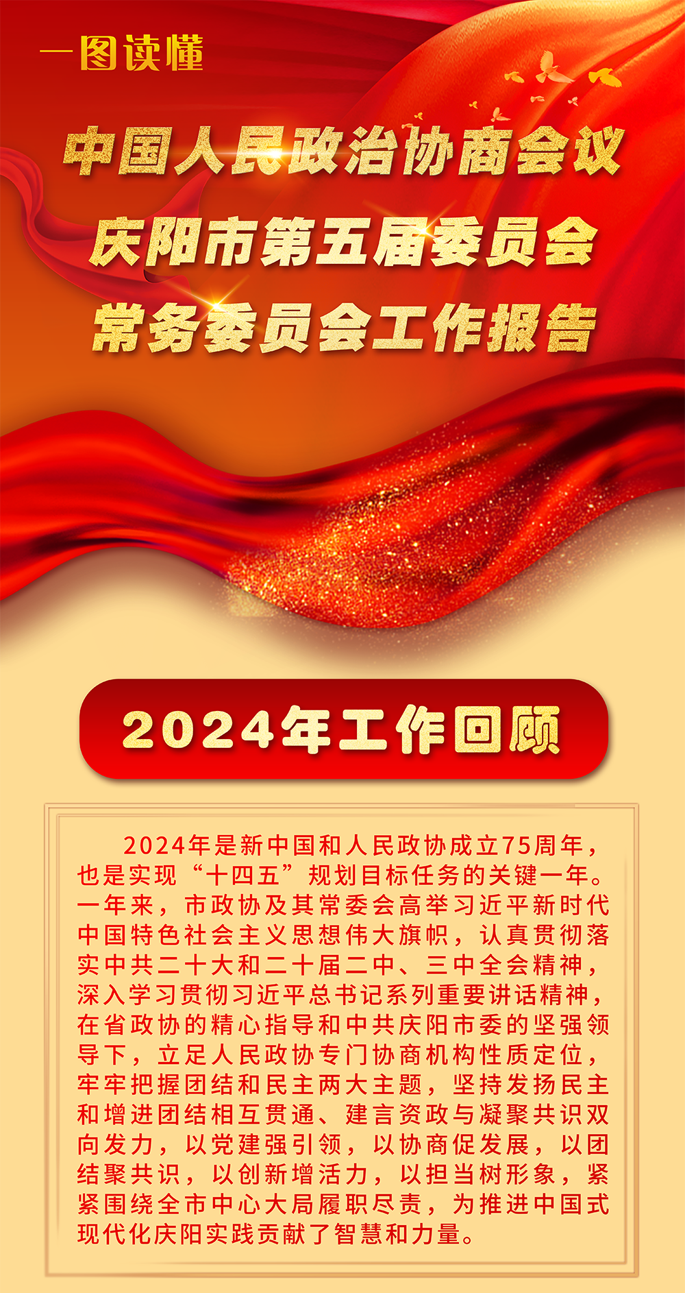 【一圖讀懂】政協(xié)慶陽市第五屆委員會常務委員會工作報告