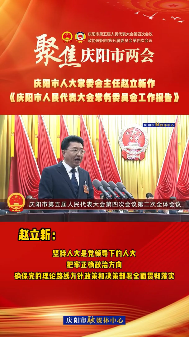 兩會V視(28)丨趙立新：堅持人大是黨領(lǐng)導(dǎo)下的人大，把牢正確政治方向，確保黨的理論路線方針政策和決策部署全面貫徹落實