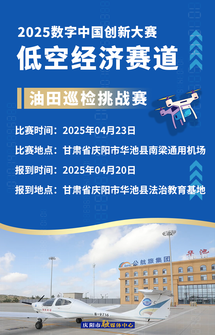 【微海報(bào)】2025數(shù)字中國(guó)創(chuàng)新大賽低空經(jīng)濟(jì)賽道場(chǎng)景賽賽事安排——油田巡檢挑戰(zhàn)賽